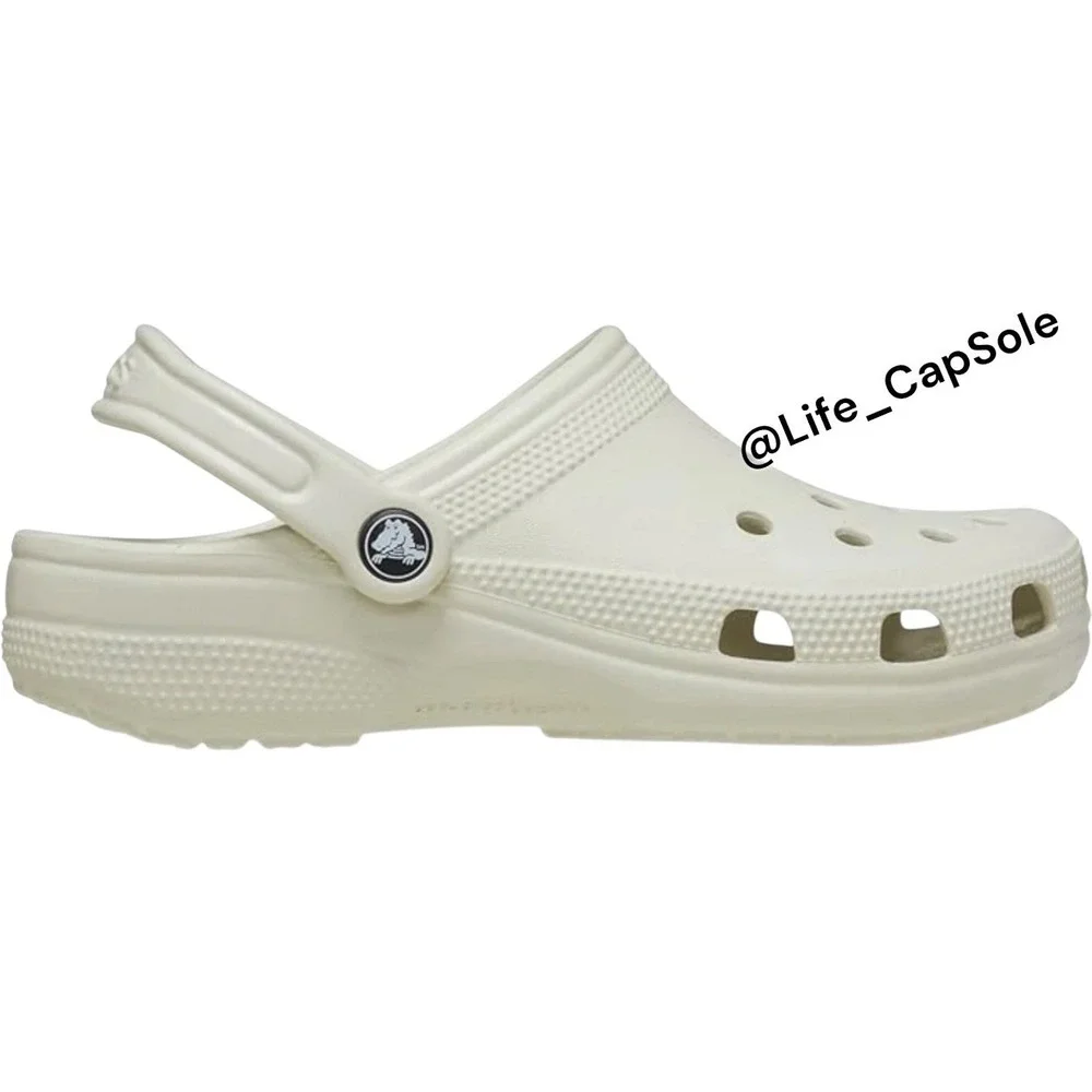Size 8C Crocs Classic Clogs Toddlers Linen Heel Strap Casual Shoes 206990-0HZ